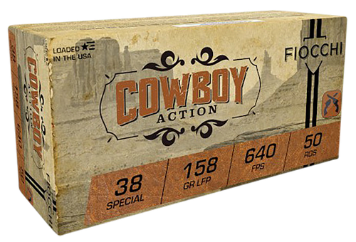 Fiocchi Cowboy Action 38 Special Ammo - 158 Grain | Lead | 50rd Box