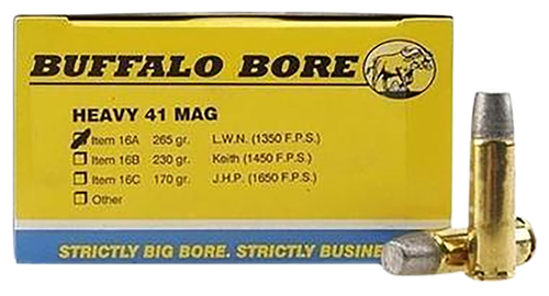 Buffalo Bore Heavy Strictly Business 41 Rem Mag Ammo - 265 Grain | Lead | 20rd Box