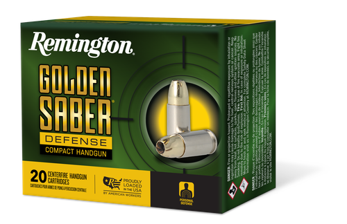 Remington Golden Saber Defense 40 S&W Ammo - 180 Grain | JHP | 20rd Box (27618)