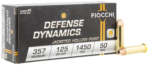 Fiocchi Defense Dynamics 357 Mag Ammo - 125 Grain | JHP | 50rd Box
