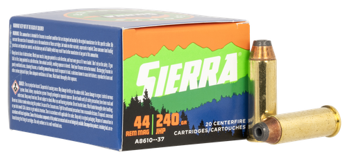 Sierra Outdoor Master 44 Mag Ammo - 240 Grain | JHP | 20rd Box