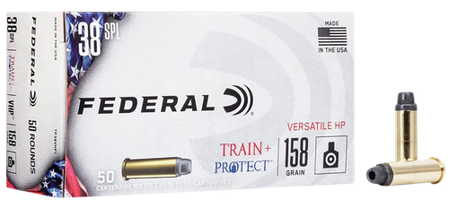 Federal Train + Protect 38 Special Ammo - 158 Grain | JHP | 50rd Box