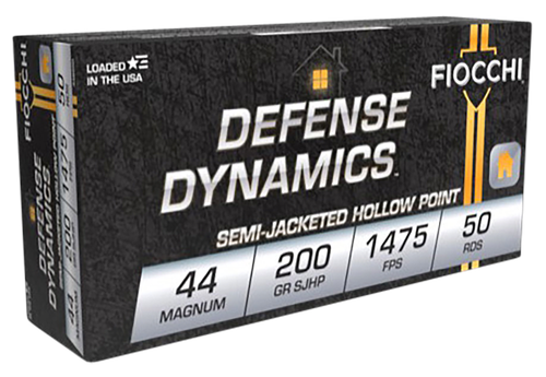 Fiocchi Defense Dynamics 44 Mag Ammo - 200 Grain | JHP | 50rd Box