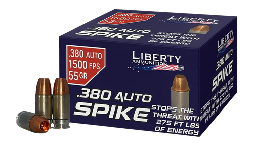 Liberty 380 ACP Ammo - Solid Copper | 20rd Box (LASPI2380551500)