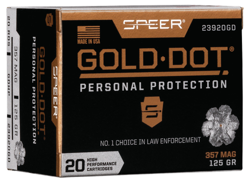 Speer Gold Dot Personal Protection 357 Mag Ammo - 125 Grain | JHP | 20rd Box