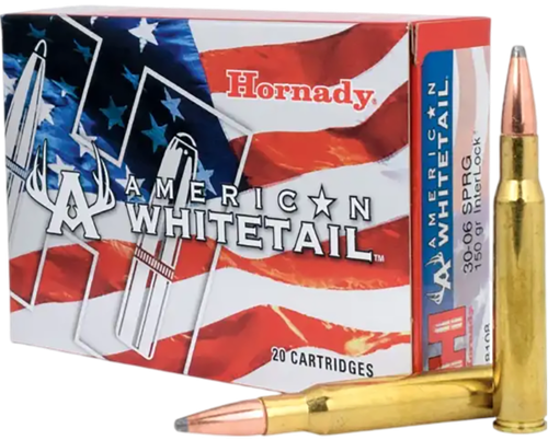 Hornady American Whitetail 30-06 Springfield Ammo - 150 Grain | Polymer Tip | 20rd Box