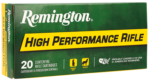 Remington High Performance 222 Rem Ammo - 50 Grain | Soft Point | 20rd Box