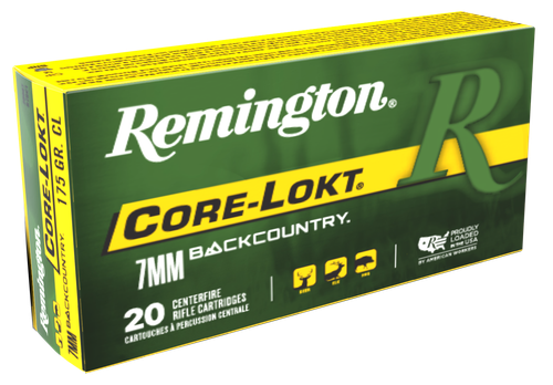 Remington Core-Lokt 7mm Backcountry Ammo - 175 Grain | Soft Point | 20rd Box