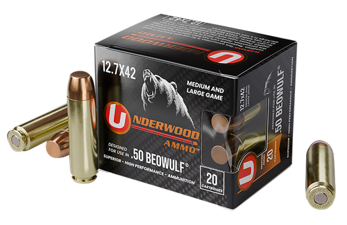 Underwood 50 Beowulf Ammo - 350 Grain | FMJ | 20rd Box