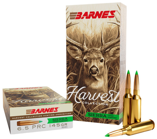 Barnes Harvest 6.5 PRC Ammo - 145 Grain | Polymer Tip | 20rd Box