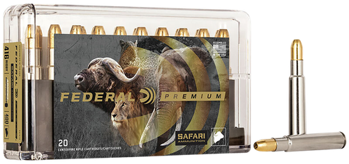 Federal Premium 416 Rigby Ammo - 400 Grain | Solid Copper | 20rd Box