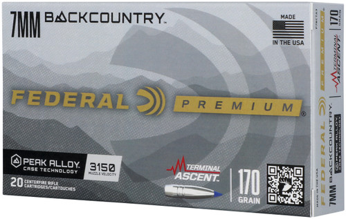Federal BackCountry 7mm Backcountry Ammo - 170 Grain | Polymer Tip | 20rd Box