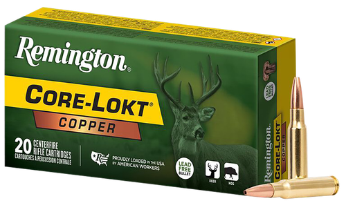 Remington Core-Lokt 308 Win Ammo - 150 Grain | Solid Copper | 20rd Box