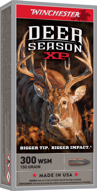 Winchester Deer Season XP 300 WSM Ammo - 150 Grain | Polymer Tip | 20rd Box