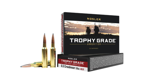 Nosler Trophy Grade 6.5 Creedmoor Ammo - 129 Grain | Polymer Tip | 20rd Box