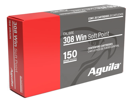 Aguila Interlock 308 Win Ammo - 150 Grain | Soft Point | 20rd Box