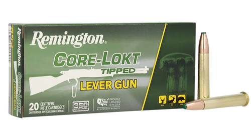 Remington Core-Lokt Tipped 360 Buckhammer Ammo - 180 Grain | Solid Copper | 20rd Box