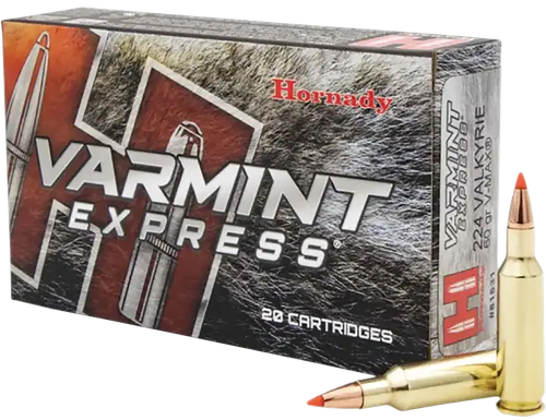 Hornady Varmint Express 224 Valkyrie Ammo - 60 Grain | Polymer Tip | 20rd Box
