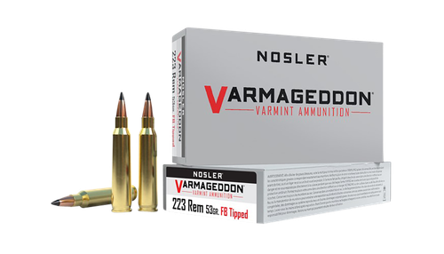 Nosler Varmageddon 223 Rem Ammo - 53 Grain | Polymer Tip | 20rd Box