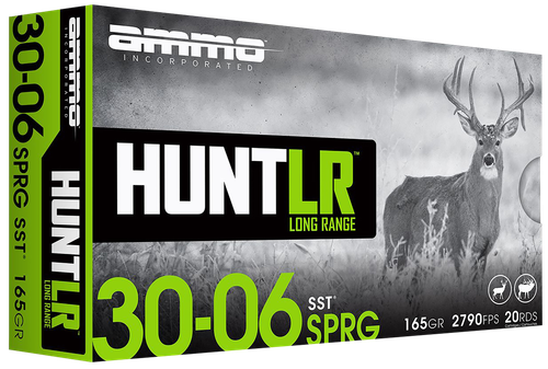 Ammo Inc Hunt 30-06 Springfield Ammo - 165 Grain | Polymer Tip | 20rd Box (3006165SSTA20)