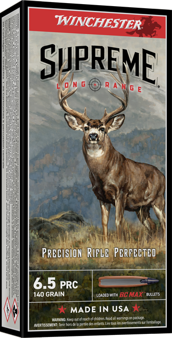 Winchester Supreme Long Range 6.5 PRC Ammo - 140 Grain | 20rd Box