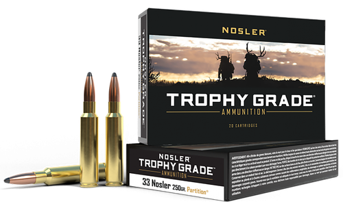 Nosler Trophy Grade 33 Nosler Ammo - 250 Grain | Soft Point | 20rd Box