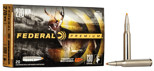 Federal Premium 270 Win Ammo - 130 Grain | Polymer Tip | 20rd Box