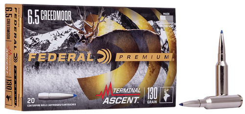 Federal Premium 6.5 Creedmoor Ammo - 130 Grain | Polymer Tip | 20rd Box (P65CRDTA1)