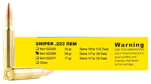 Buffalo Bore Sniper 223 Rem Ammo - 69 Grain | OTM | 20rd Box