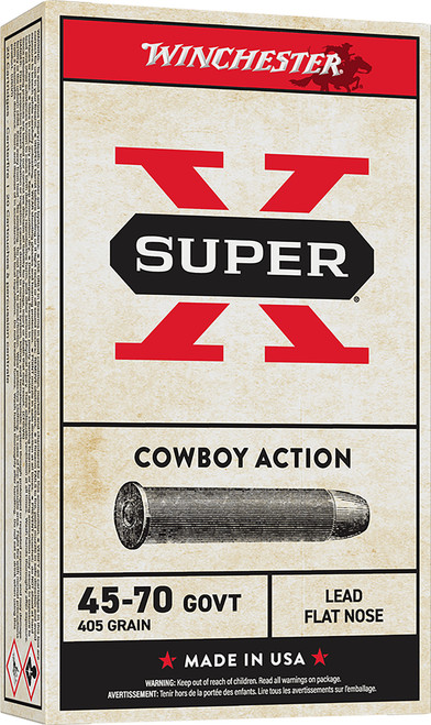 Winchester Super X 45-70 Govt Ammo - 405 Grain | Lead | 20rd Box