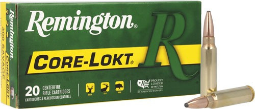 Remington Core-Lokt .300 Savage Ammo - 150 Grain | Soft Point | 20rd Box