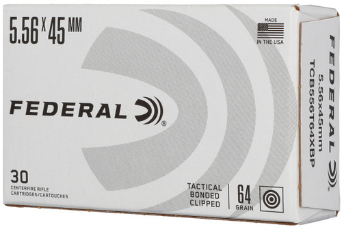 Federal 5.56 NATO Ammo - 64 Grain | Soft Point | 20rd Box (TCB556T64XBP)