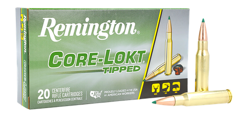 Remington Core-Lokt 308 Win Ammo - 180 Grain | Polymer Tip | 20rd Box