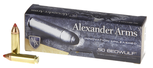 Alexander Arms FTX 50 Beowulf Ammo - 300 Grain | 20rd Box