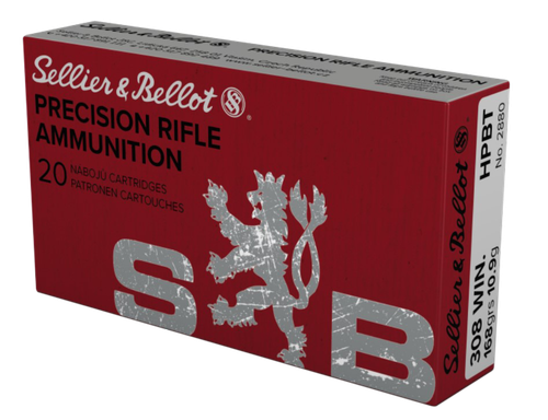 Sellier & Bellot 308 Win Ammo - 168 Grain | OTM | 20rd Box