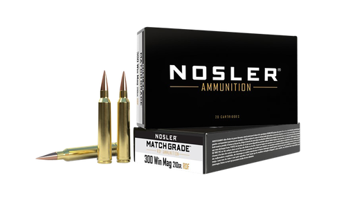 Nosler Match Grade 300 Win Mag Ammo - 210 Grain | OTM | 20rd Box