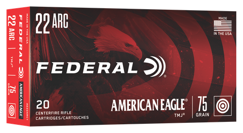 Federal 22 ARC Ammo - 75 Grain | FMJ | 20rd Box