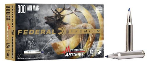Federal Terminal Ascent 300 Win Mag Ammo - 175 Grain | Polymer Tip | 20rd Box