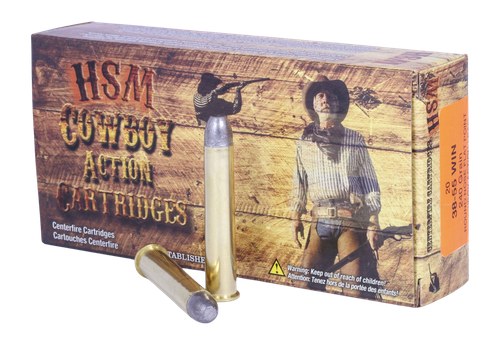 HSM Cowboy Action 38-55 Win Ammo - 240 Grain | Soft Point | 20rd Box