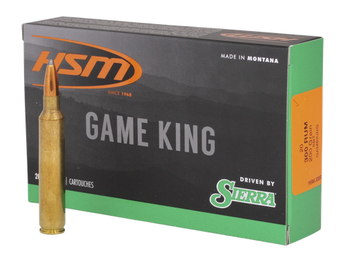 HSM Game King 300 RUM Ammo - 200 Grain | Soft Point | 20rd Box