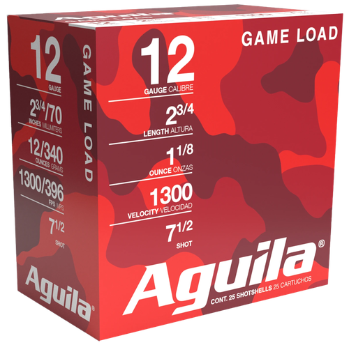 Aguila Competition Game & Target 12 Gauge Ammo - 2-3/4" | 1 oz | #7.5 Shot | 25rd Box