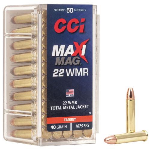 CCI Maxi-Mag 22 WMR Ammo - 40 Grain | TMJ | 50rd Box