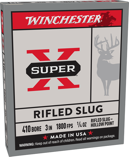 Winchester Super X 410 Bore Ammo - 3" | 1/4 oz | Slug | 5rd Box