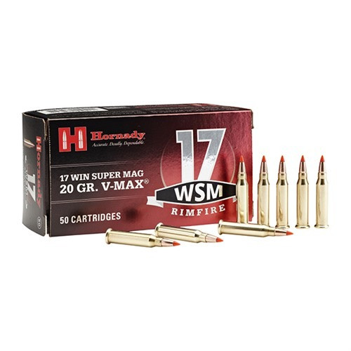 Hornady Ammunition 17 WSM Ammo - 20 Grain | Polymer Tip | 50rd Box