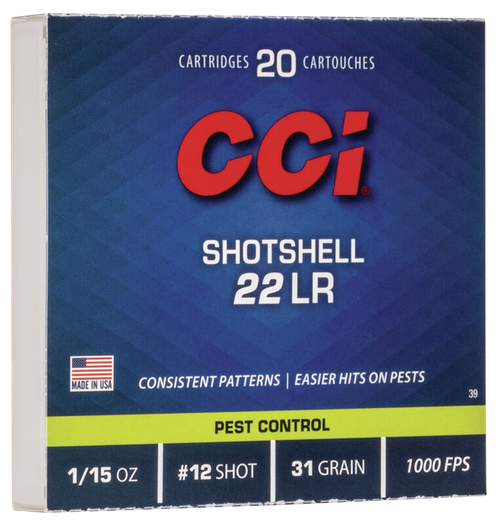 CCI 22 LR Ammo - Shot | 20rd Box