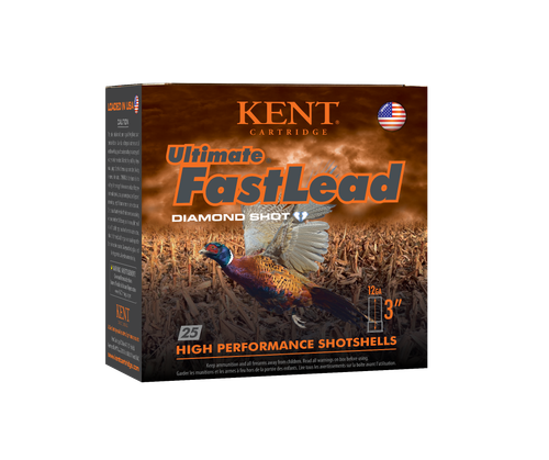 Kent Ultimate Fast Lead 12 Gauge Ammo - 3" | 1 3/4 oz | #6 Shot | 25rd Box
