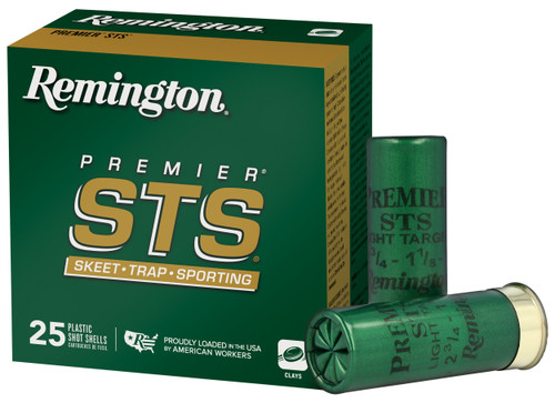 Remington Premier STS 12 Gauge Ammo - 2-3/4" | 1 1/8 oz | #8 Shot | 25rd Box (20242)