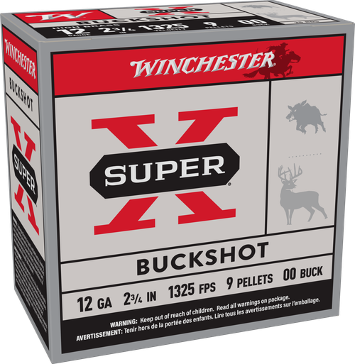 Winchester Super X 12 Gauge Ammo - 2-3/4" | 00 Buck | 25rd Box