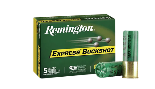 Remington Express Buckshot 12 Gauge Ammo - 2-3/4" | 8 Pellet | 000 Buck | 5rd Box
