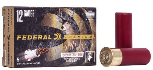 Federal Premium Vital-Shok 12 Gauge Ammo - 2-3/4" | 9 Pellet | 00 Buck | 5rd Box